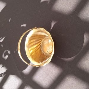 Vintage brass basket